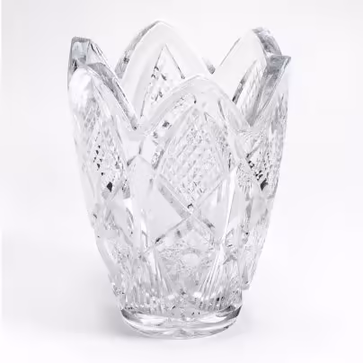 Ваза с резным декором , хрусталь, СССР, 1970-1990 гг.