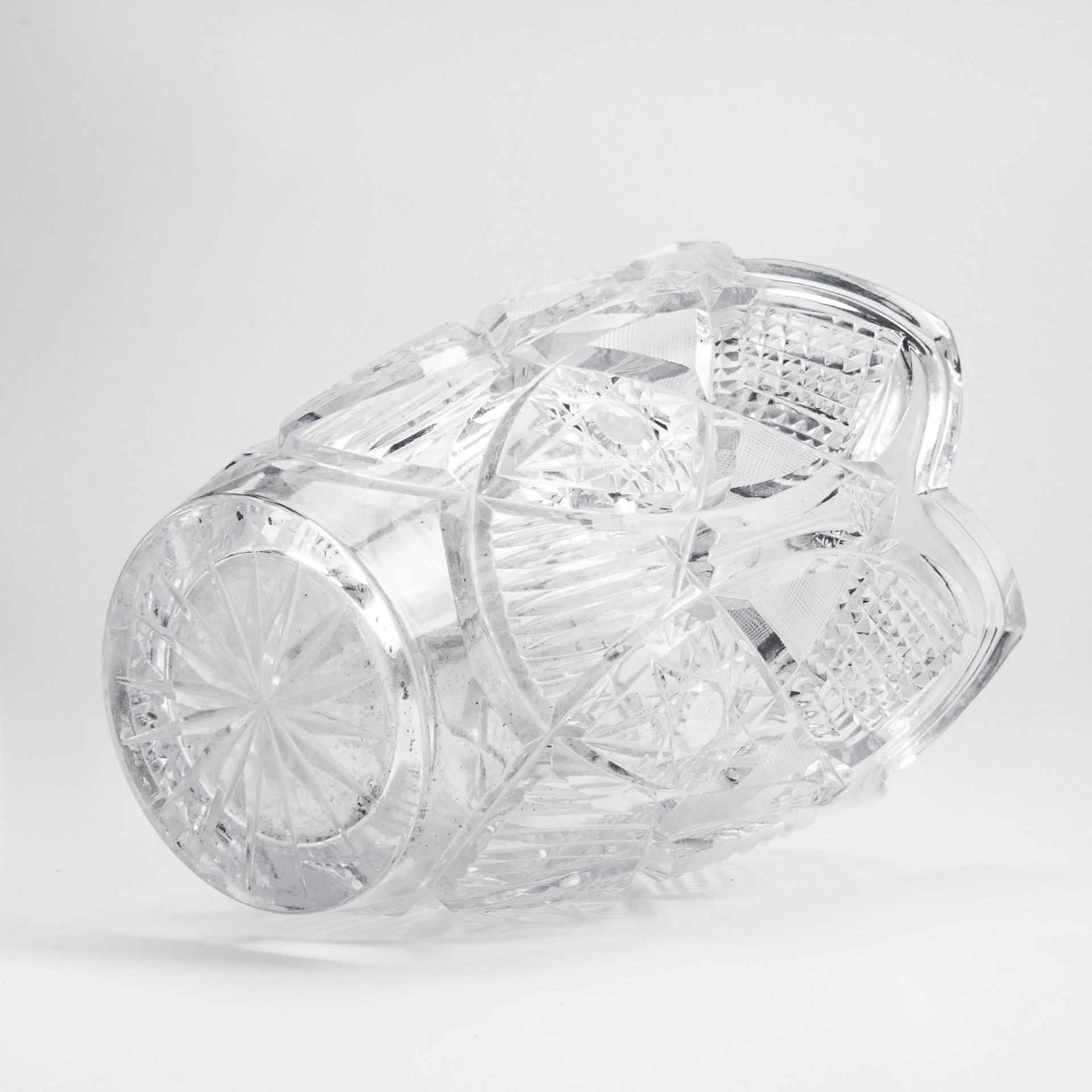 Ваза с резным декором , хрусталь, СССР, 1970-1990 гг.