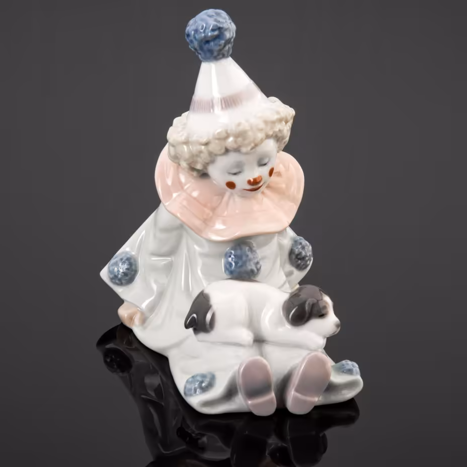 Статуэтка "Клоун с щенком", Lladro