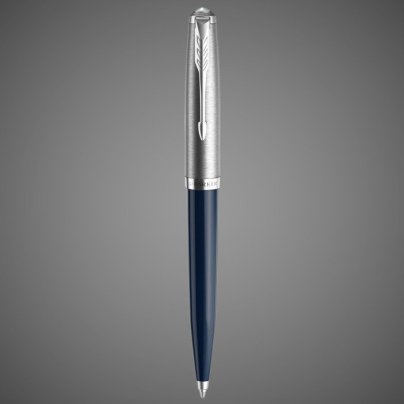 Шариковая ручка Parker 51 CORE MIDNIGHT BLUE CT, стержень: M, цвет чернил: black, в подарочной упаковке., Металлы: нержавеющая сталь, палладий, смола акриловая