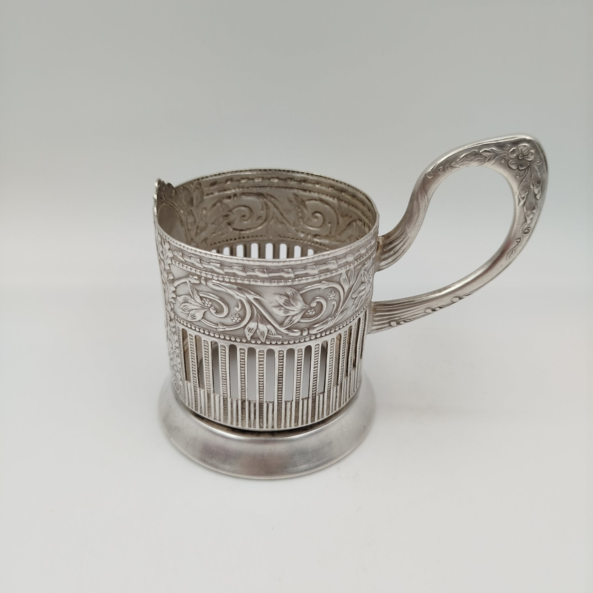 Подстаканник "МГУ", мНЦ (медь-никель-цинк), Кольчугинский завод цветных металлов, СССР, 970-1950 гг.