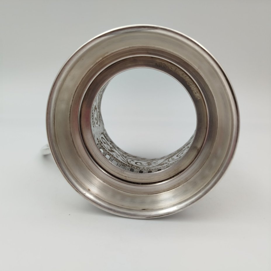 Подстаканник "МГУ", мНЦ (медь-никель-цинк), Кольчугинский завод цветных металлов, СССР, 970-1950 гг.