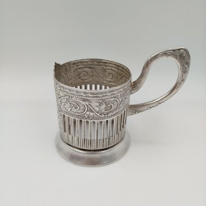 Подстаканник "МГУ", мНЦ (медь-никель-цинк), Кольчугинский завод цветных металлов, СССР, 970-1950 гг., Кольчугинский завод цветных металлов