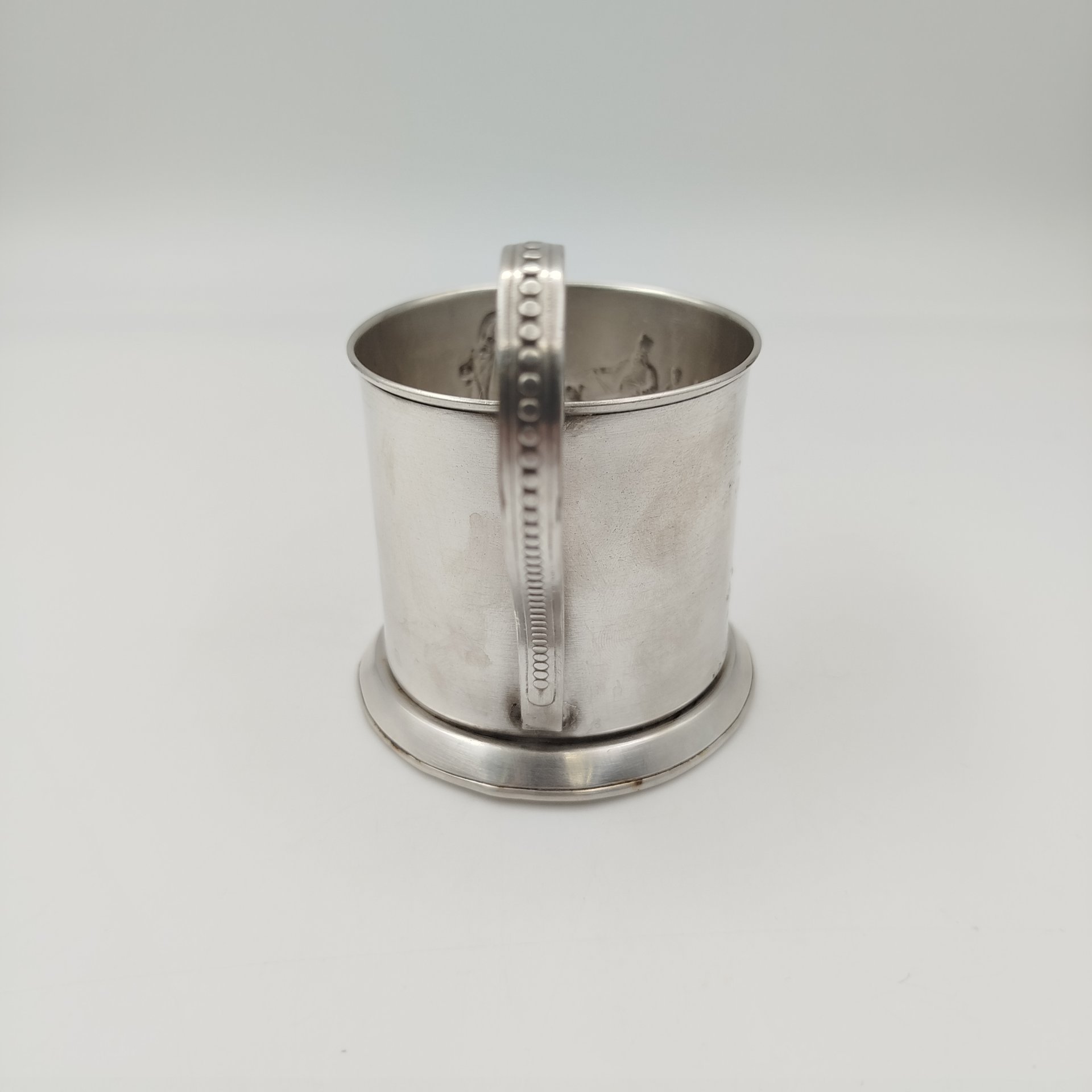 Подстаканник «Зимняя тройка», мельхиор (медь-никель), Мстерский завод художественных изделий «Ювелир», СССР, 1960-1990 гг.