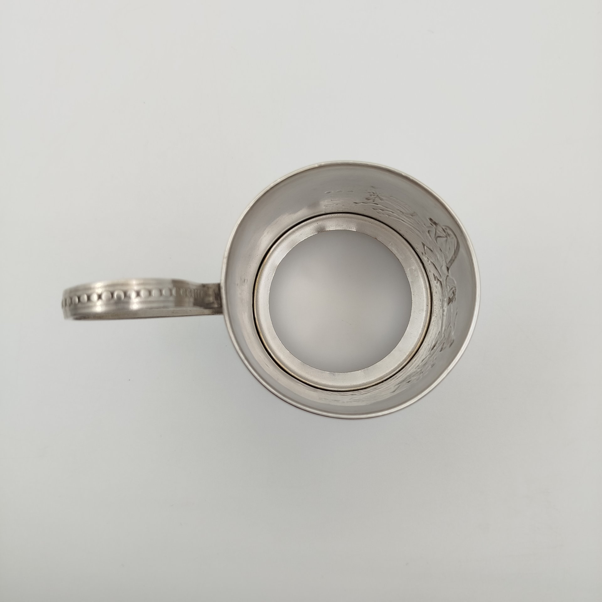 Подстаканник «Зимняя тройка», мельхиор (медь-никель), Мстерский завод художественных изделий «Ювелир», СССР, 1960-1990 гг.