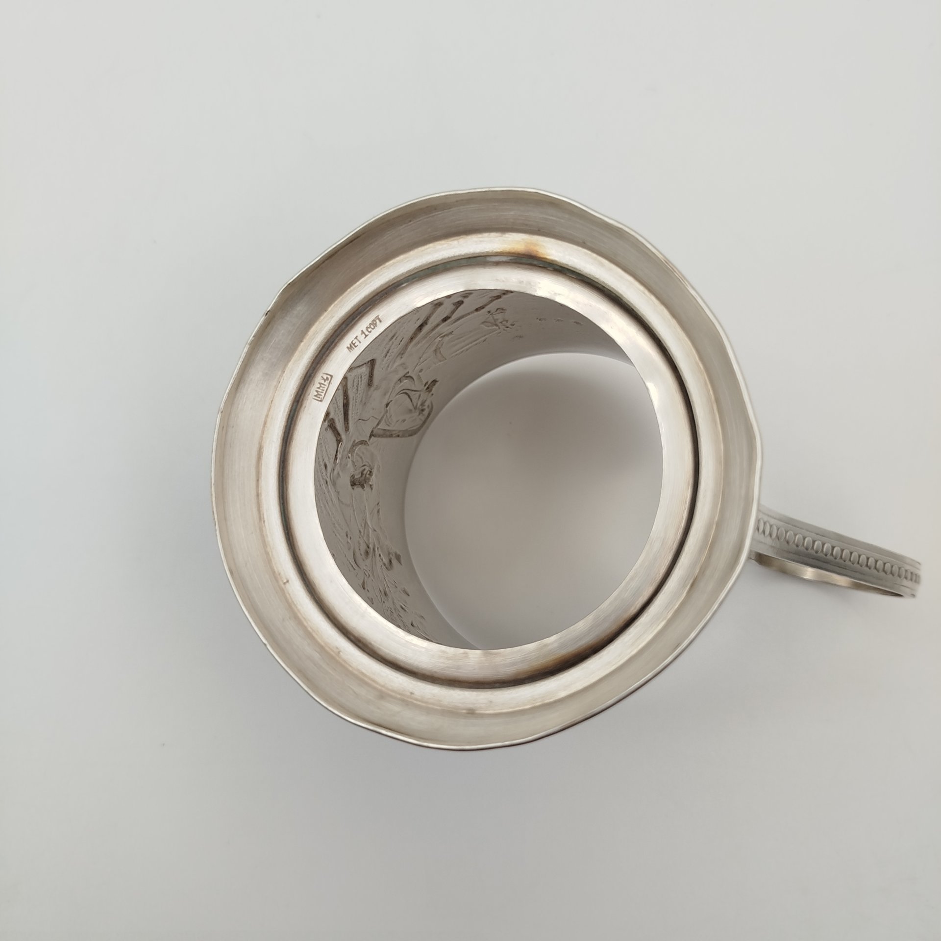 Подстаканник «Зимняя тройка», мельхиор (медь-никель), Мстерский завод художественных изделий «Ювелир», СССР, 1960-1990 гг.