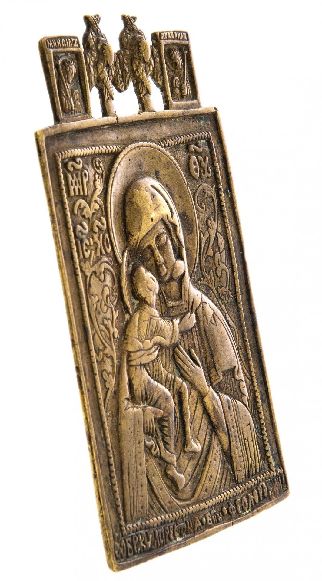 Икона "Богоматерь Феодоровская", бронза, литье, Российская Империя, 1850-1890 гг.