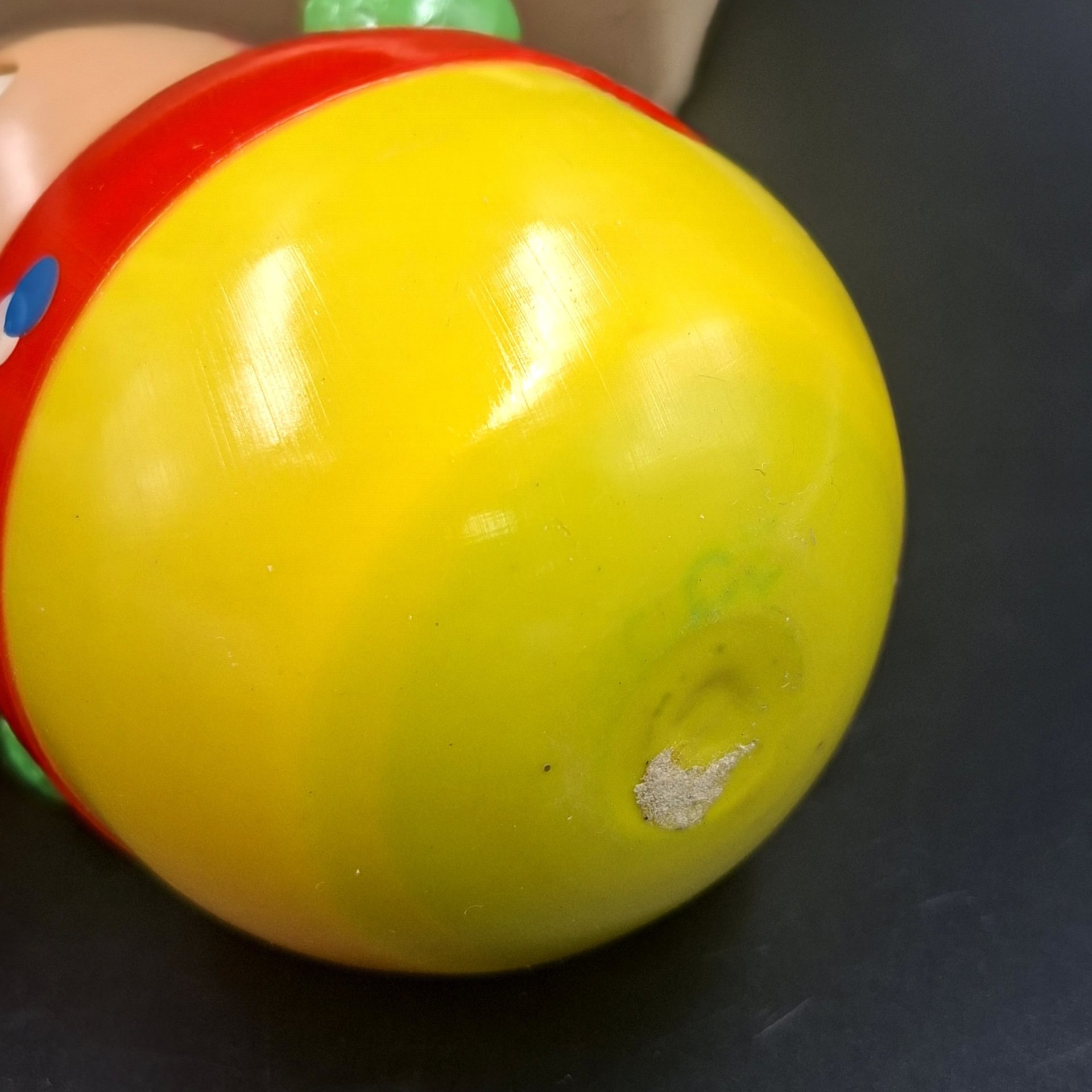 Детская игрушка "Неваляшка" в коробке, пластик, картон, СССР, 1970-1990 гг.