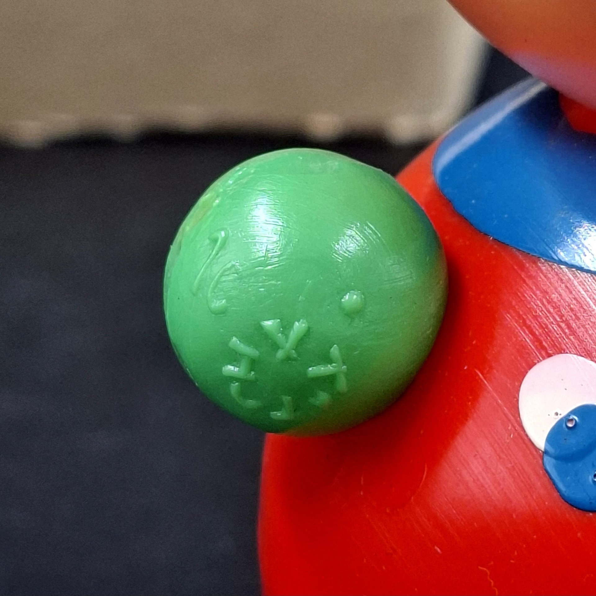 Детская игрушка "Неваляшка" в коробке, пластик, картон, СССР, 1970-1990 гг.