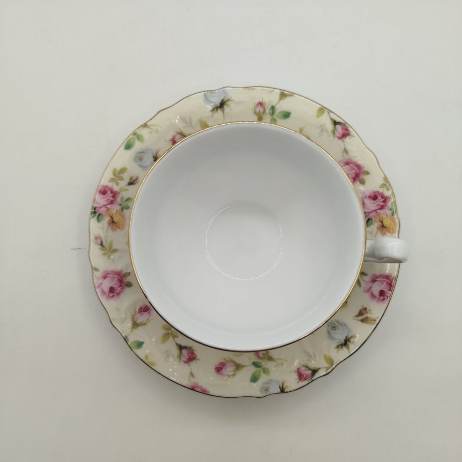 Чайный набор тет-а-тет с цветочным декором, royal Porcelain Collection Staffordshire