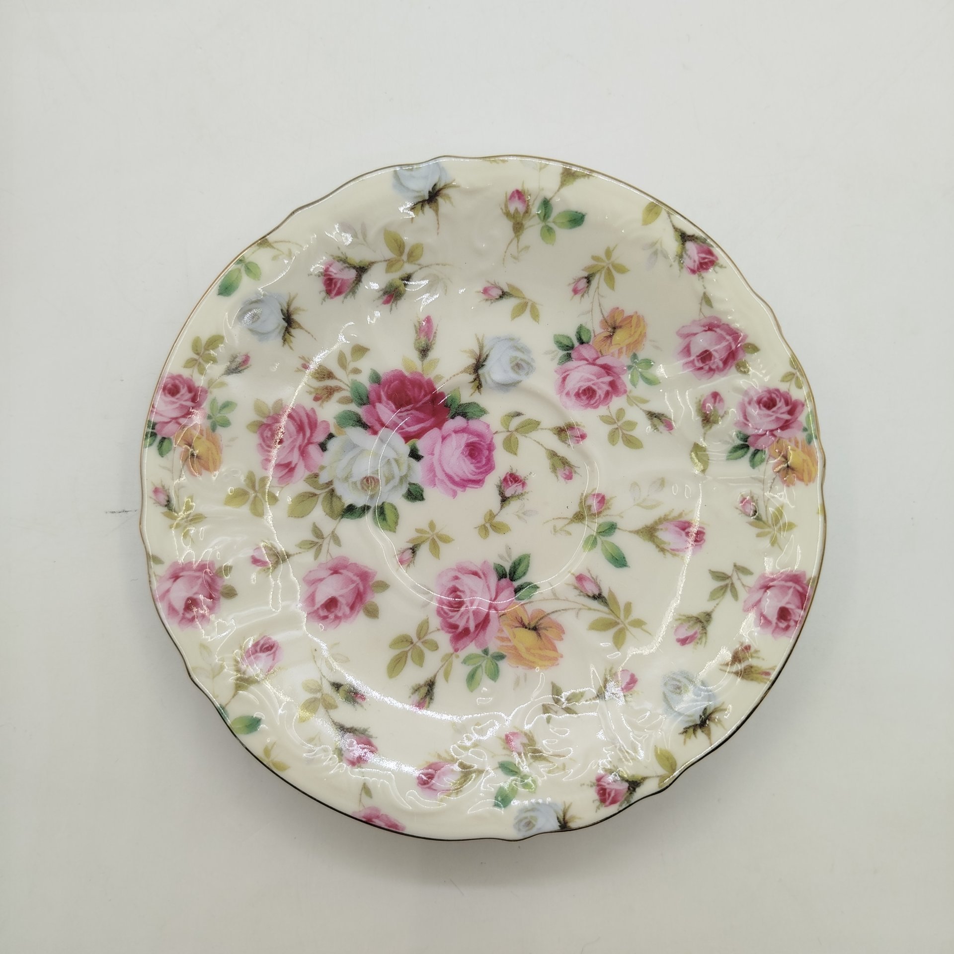 Чайный набор тет-а-тет с цветочным декором, royal Porcelain Collection Staffordshire, фарфор, крытье, деколь, золочение, Великобритания, 1990-2010 гг.