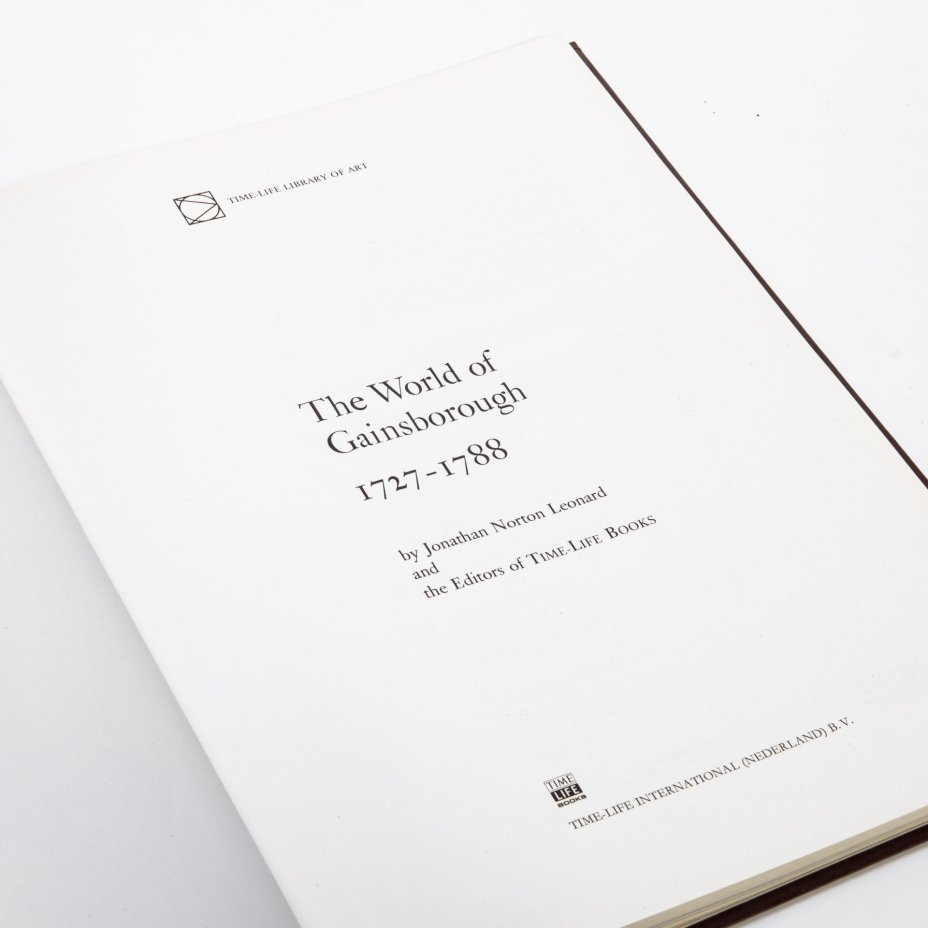 Альбом "The World of Gainsborough" (Томас Гейнсборо),составитель Нортон Леонард Джонатан, на англ. языке, бумага, печать, издательство "Time-life", Нидерланды, 1978 г.