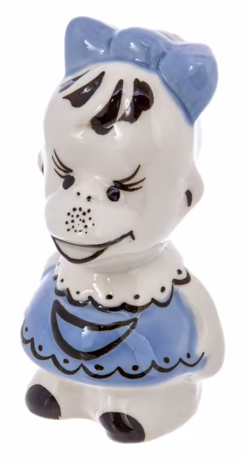 Статуэтка "Обезьянка" , фарфор, роспись, СССР, 1980-1991 гг.