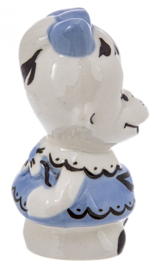 Статуэтка "Обезьянка" , фарфор, роспись, СССР, 1980-1991 гг.