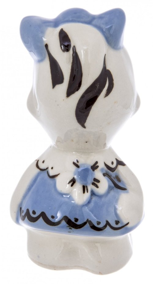 Статуэтка "Обезьянка" , фарфор, роспись, СССР, 1980-1991 гг.