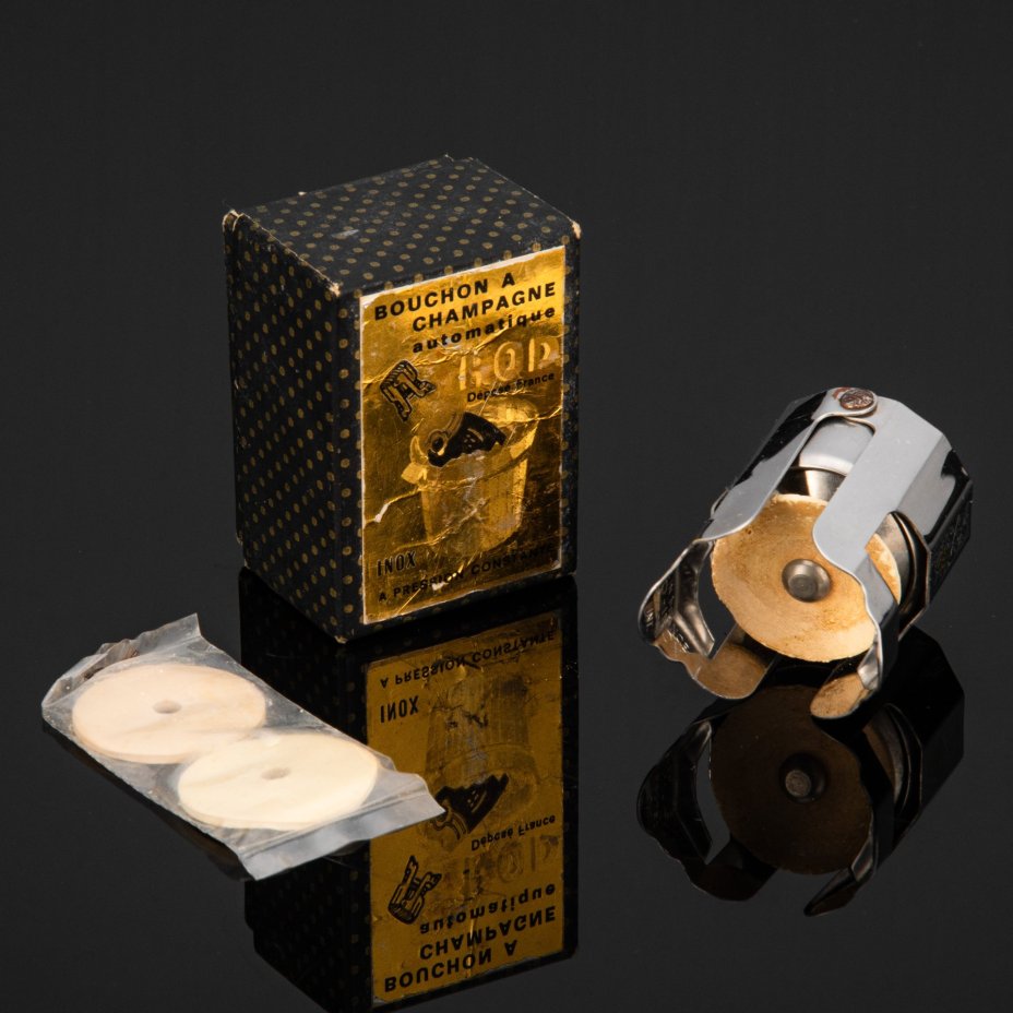 Стоппер для игристого вина и шампанского, в оригинальной упаковке,  RC Inox