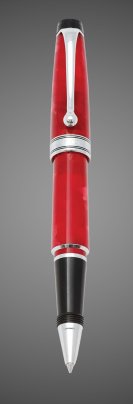 Ручка-роллер Aurora Fuoco Mini Marble Red CT, в подарочной коробке, Драгметаллы: родий, смола