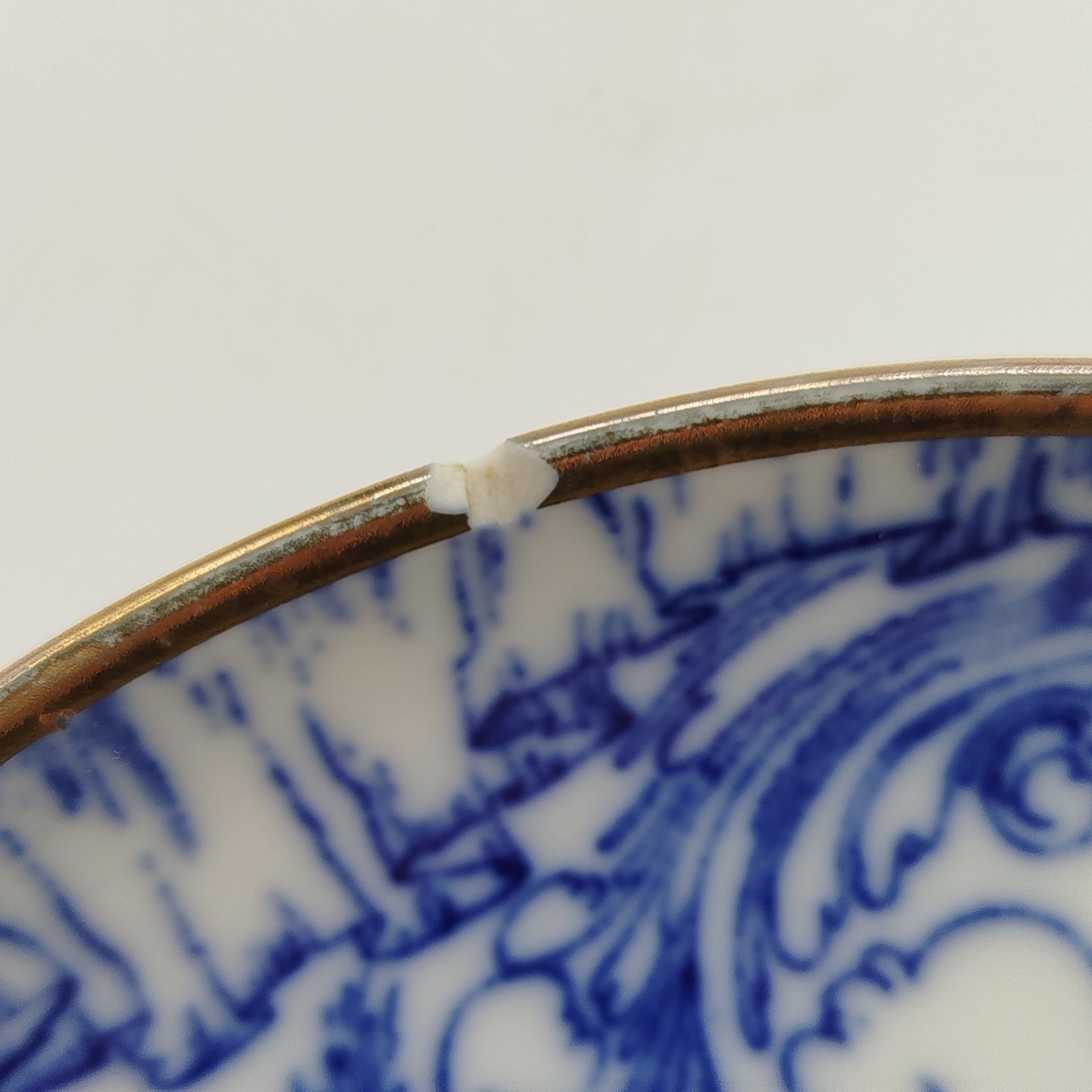 Набор из 3-х блюдец "Бригантина", автор рисунка Н.П. Славина