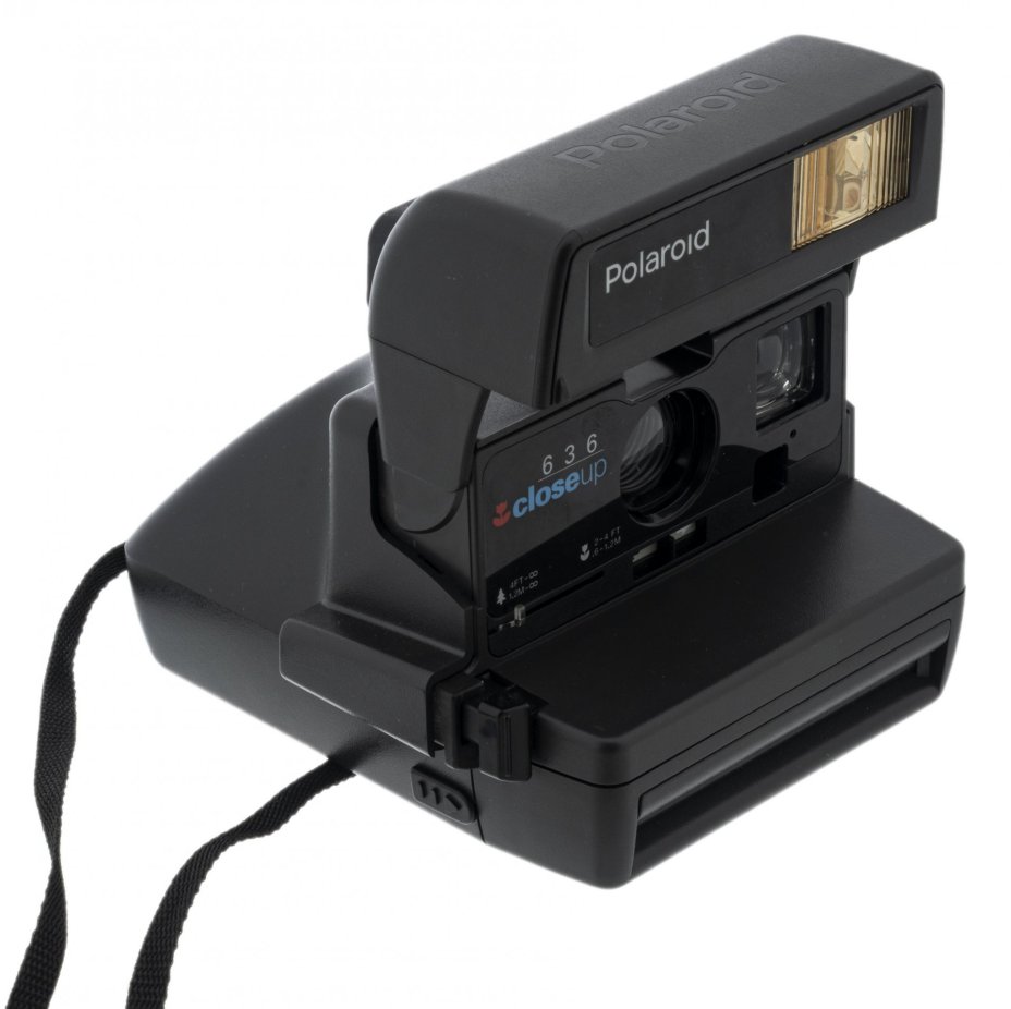 Фотоаппарат мгновенной печати "Polaroid 636 Close Up" в оригинальной коробке с инструкцией, пластмасса, Великобритания, 1980-1990 гг., Polaroid