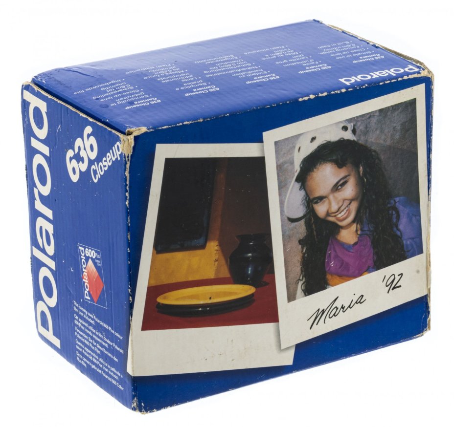 Фотоаппарат мгновенной печати "Polaroid 636 Close Up" в оригинальной коробке с инструкцией, пластмасса, Великобритания, 1980-1990 гг., Polaroid