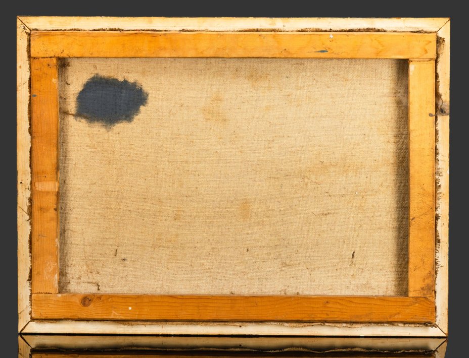 Картина "Великий Устюг", оформленная в раму, автор Виктор Васильевич Андреев (1963-2014 гг.), творческое объединение "Русь"