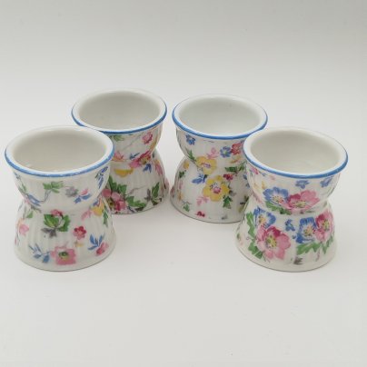 Набор колец для салфеток в стиле прованс с декором в виде полевых цветов (4 шт.)