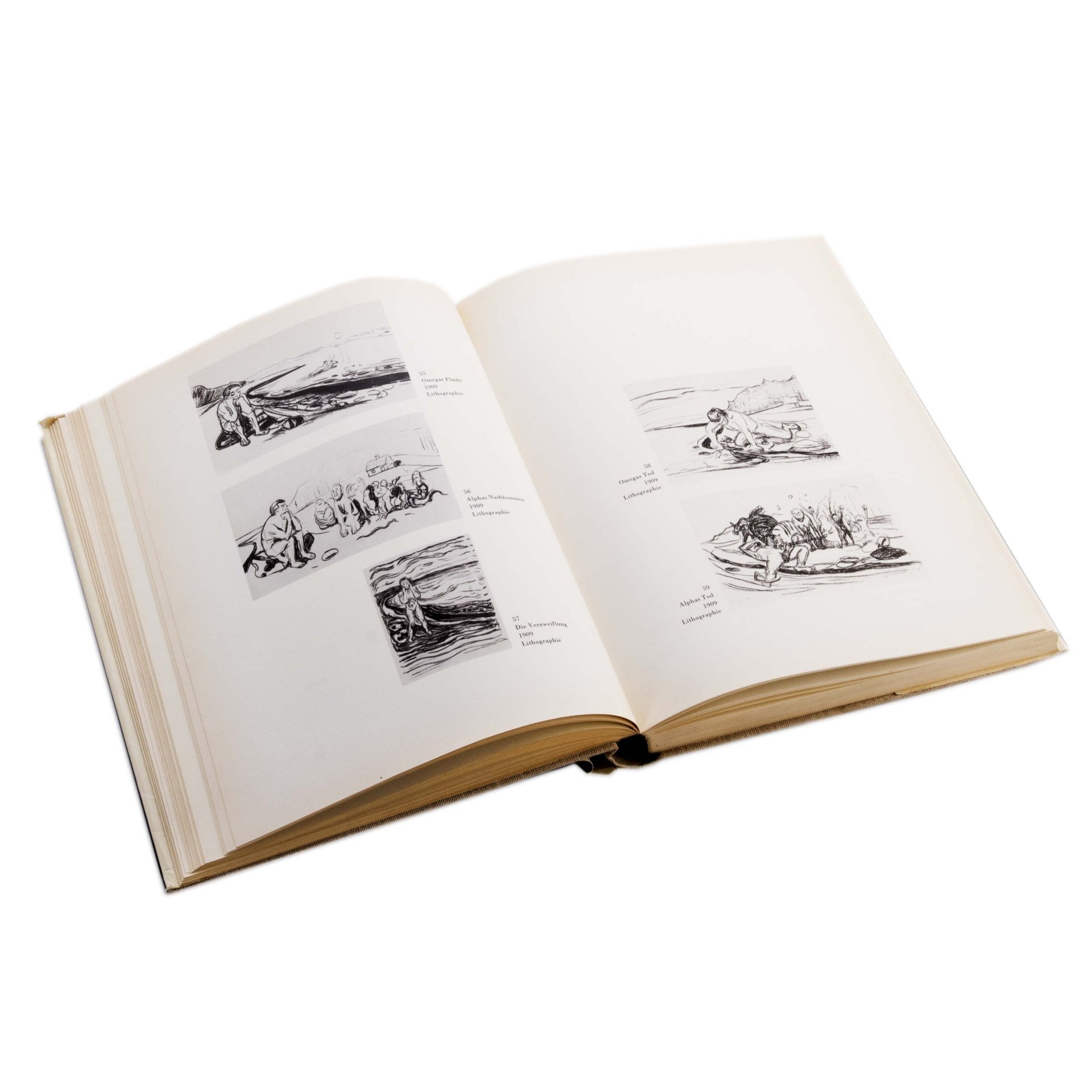 Книга "Edvard Munch. Graphik" (Эдвард Мунк) в суперобложке, на немецком языке, Издательство «Henschelverlag»