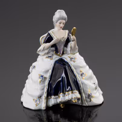 Статуэтка "Дама с зеркалом", Royal Dux Bohemia
