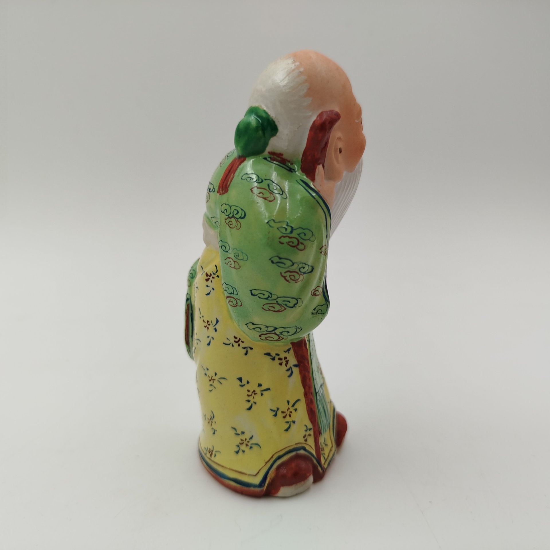 Статуэтка "Мудрец с посохом", фарфор, роспись, Китай, 1950-1970 гг.