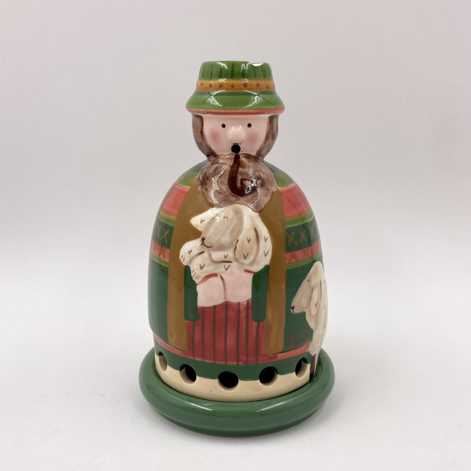 Подсвечник (для чайных свечей) "Tartan Christmas Story ", фарфор, роспись, Villeroy & Boch, Германия, 2000-2010 гг., Villeroy & Boch