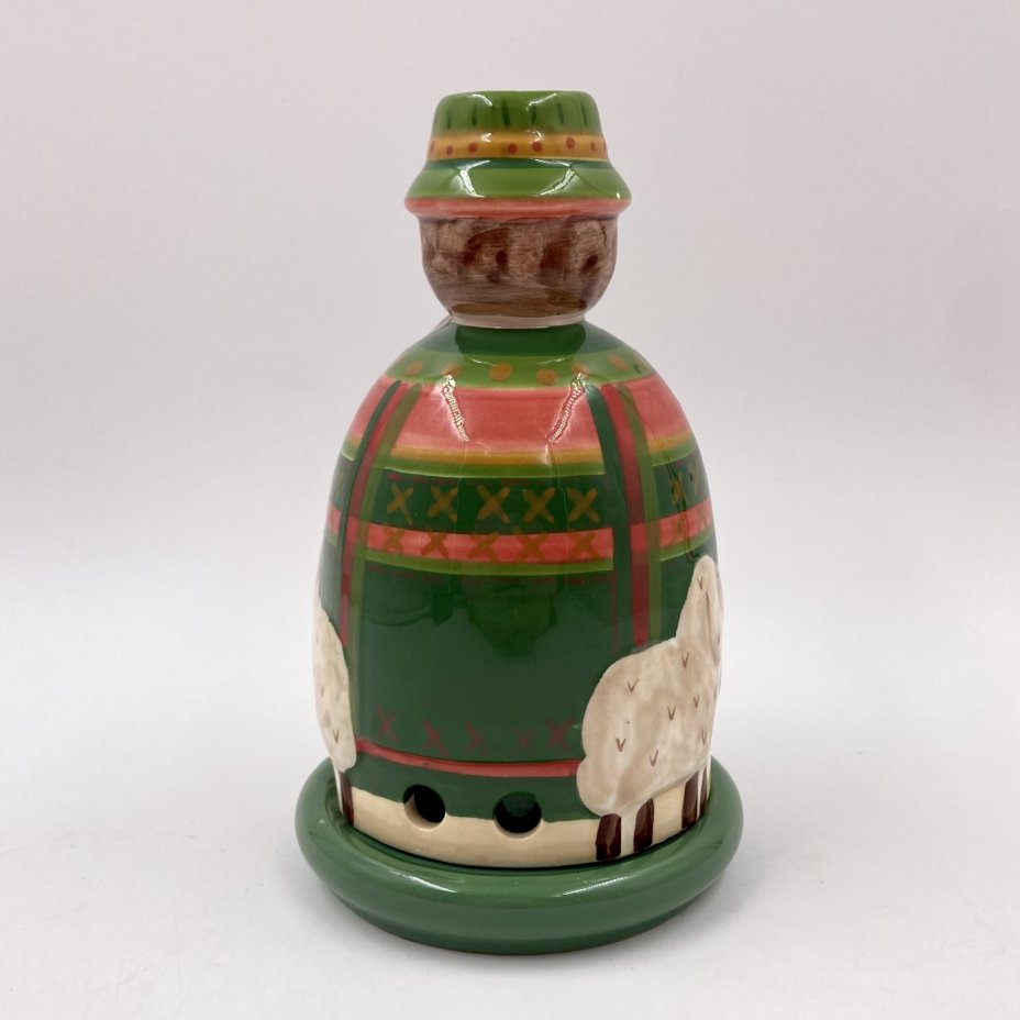 Подсвечник (для чайных свечей) "Tartan Christmas Story ", фарфор, роспись, Villeroy & Boch, Германия, 2000-2010 гг., Villeroy & Boch