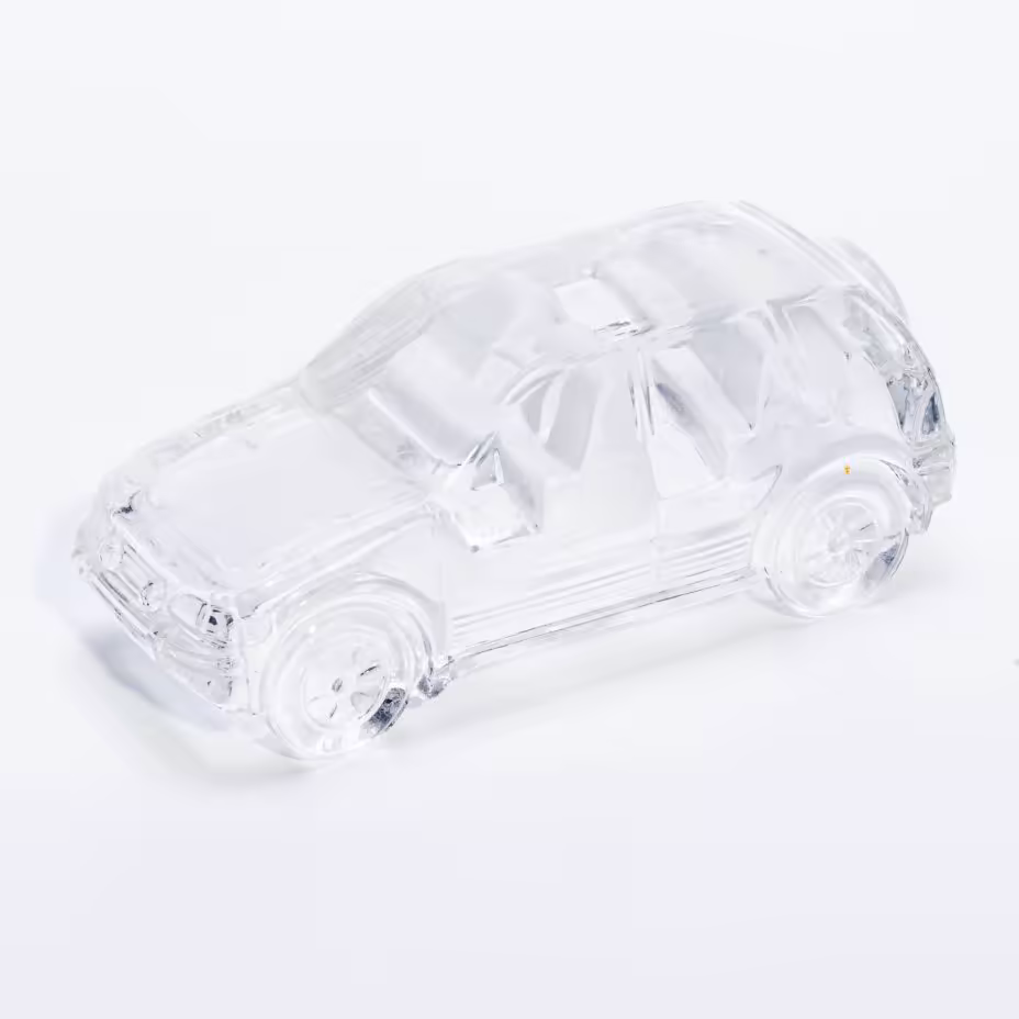 Сувенир (статуэтка) "Кроссовер KIA", стекло, KIA MOTORS, Южная Корея, 2000-2010 гг.