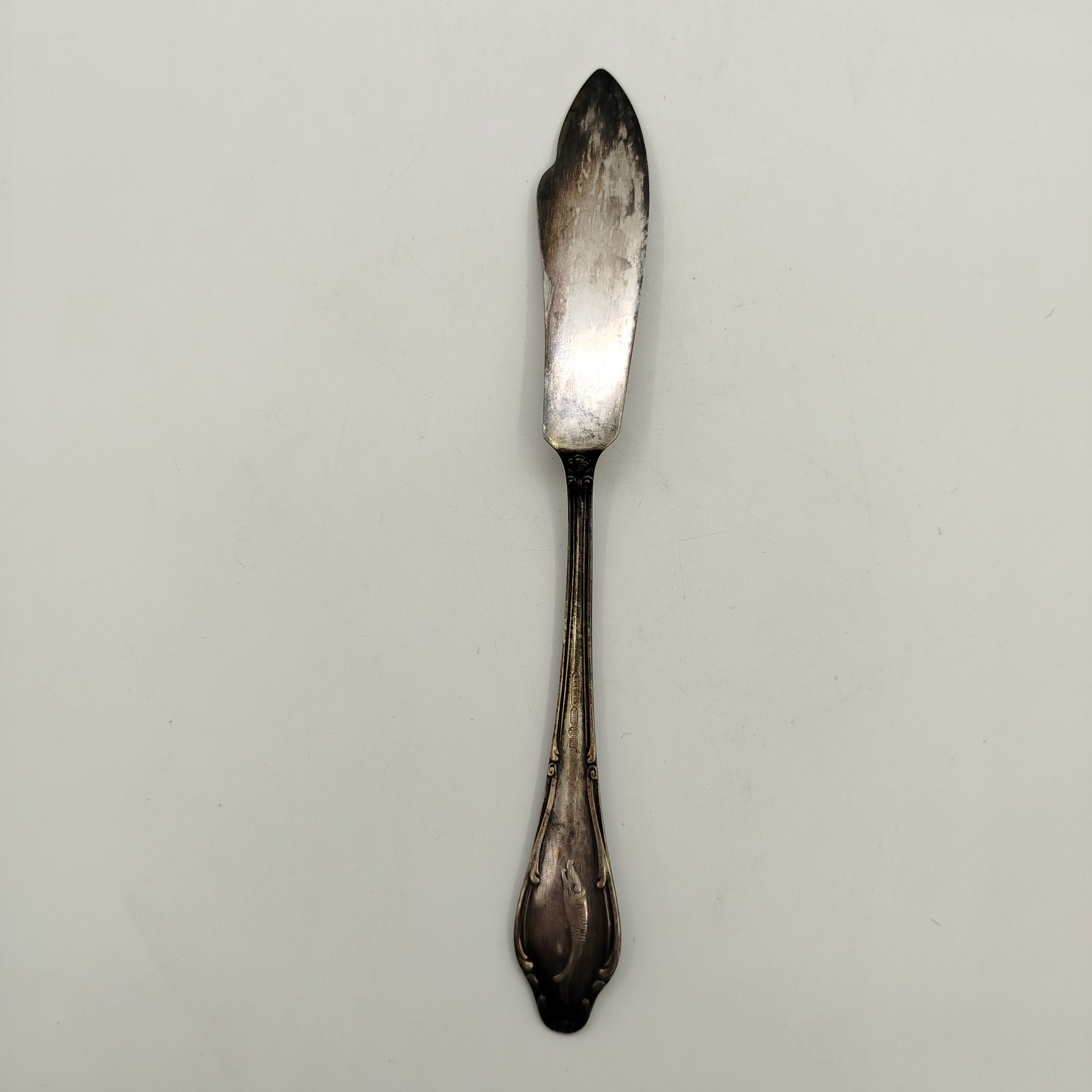 Нож для рыбы, металл, серебрение, August Wellner Söhne, Германия, 1934-1945 гг.