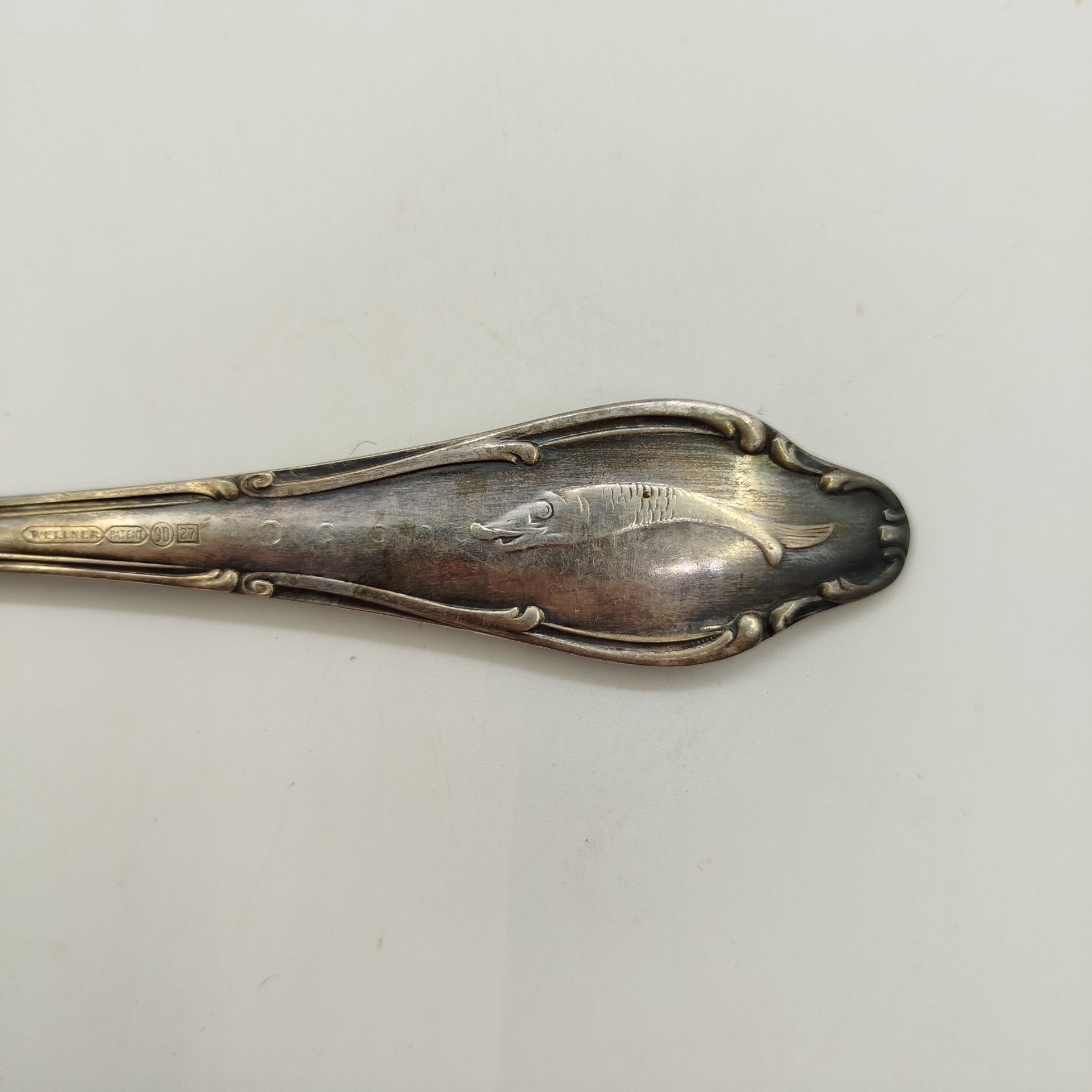 Нож для рыбы, металл, серебрение, August Wellner Söhne, Германия, 1934-1945 гг.