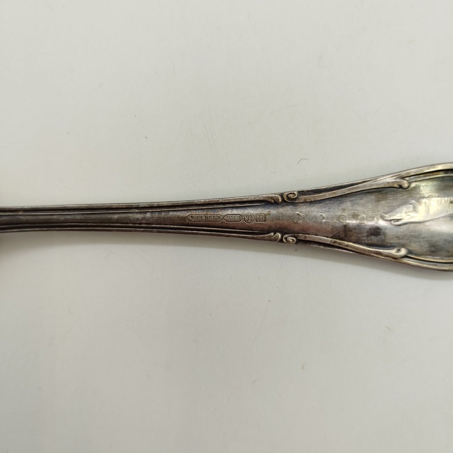 Нож для рыбы, металл, серебрение, August Wellner Söhne, Германия, 1934-1945 гг.
