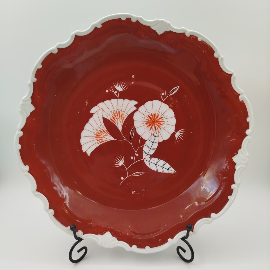 Блюдо сервировочное, украшенное цветочным декором, Kahla