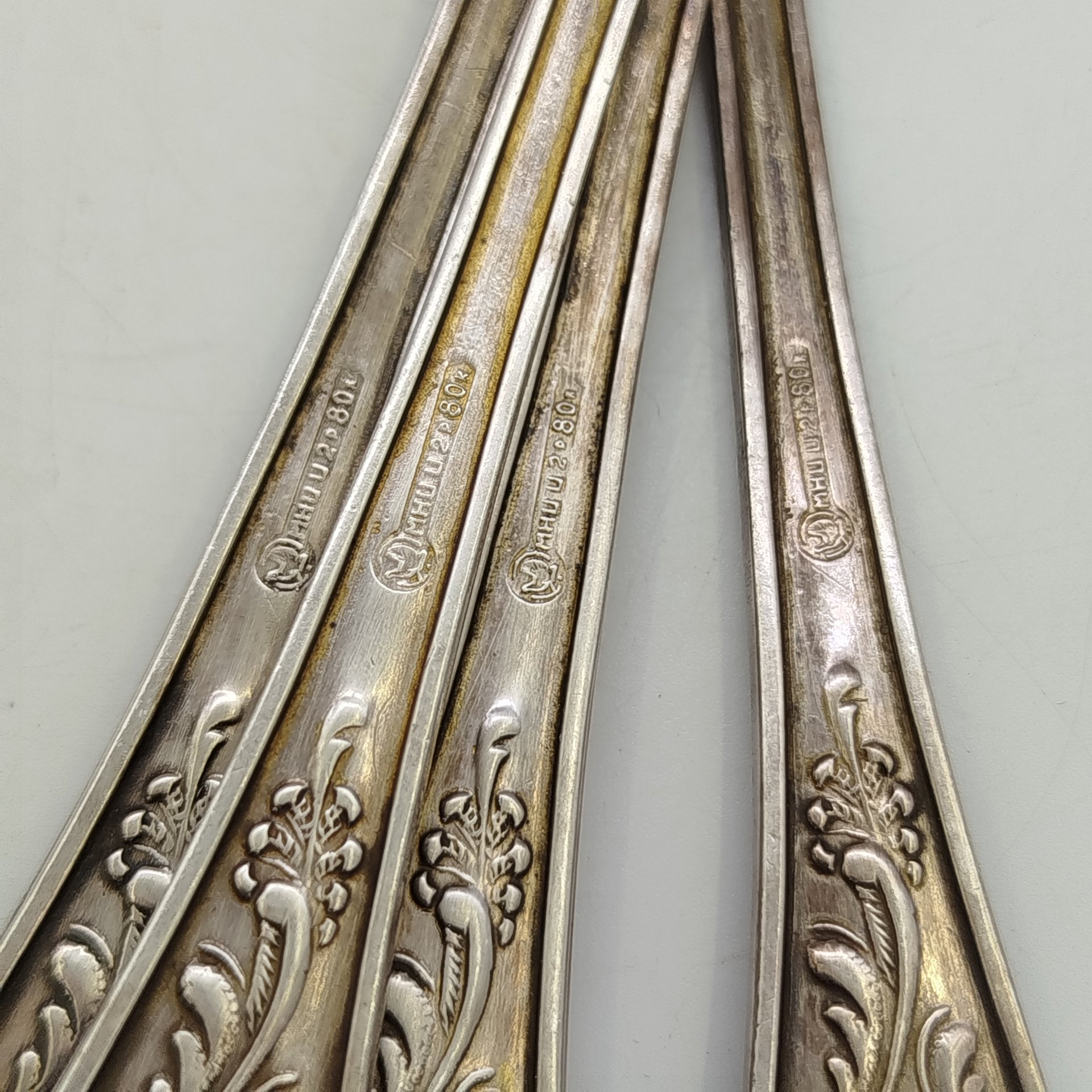 Набор из 4-х столовых вилок "Пламя"