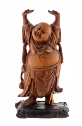 Статуэтка "Хотэй" (Бог богатства), дерево, резьба, Азия, 1970-1990 гг.