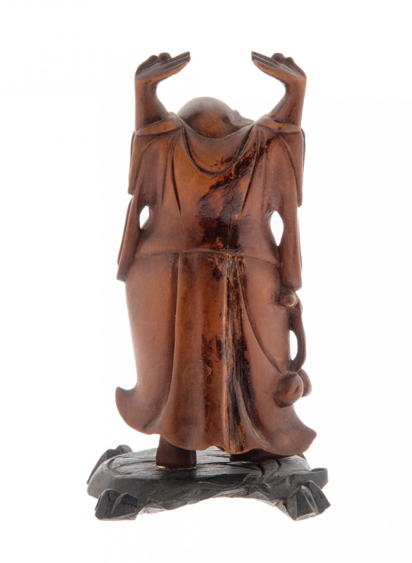 Статуэтка "Хотэй" (Бог богатства), дерево, резьба, Азия, 1970-1990 гг.