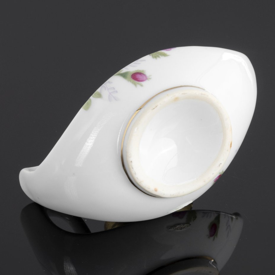 Лампа керосиновая, стекло, фарфор, деколь ГДР, 1970-1990 гг.