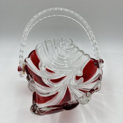 Ваза для конфет в виде листа, с ручкой, Walther Glas