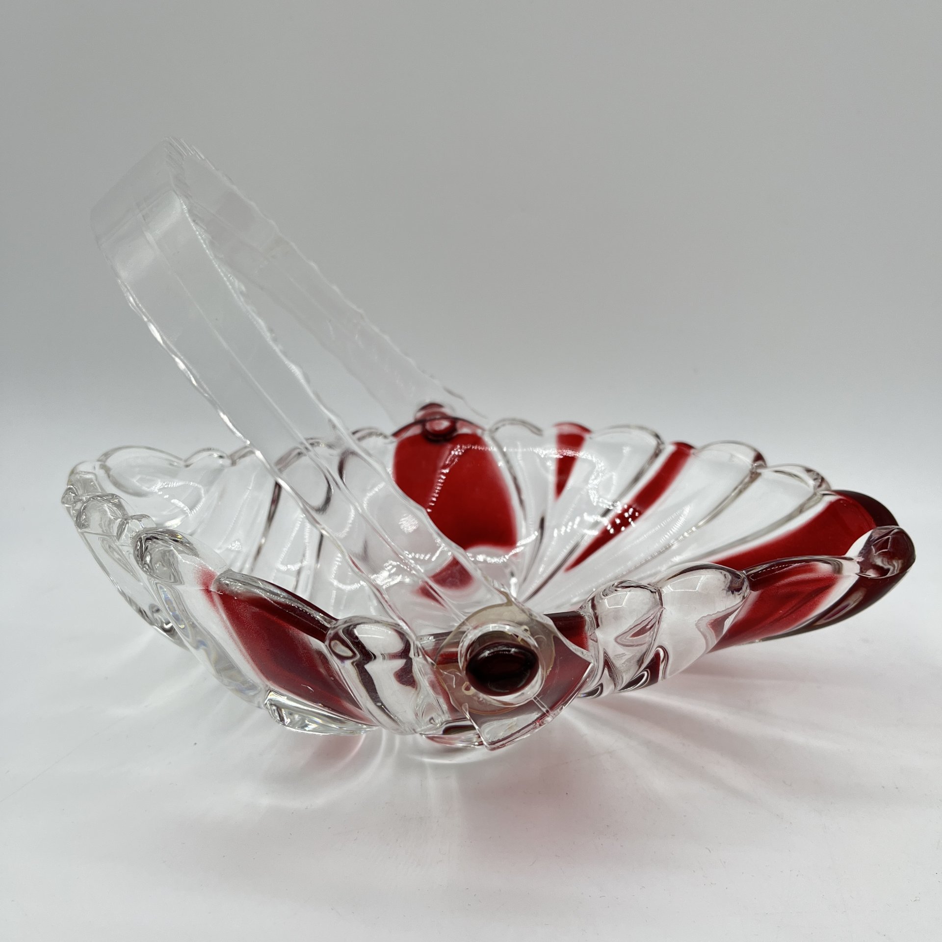 Ваза для конфет в виде листа, с ручкой, Walther Glas
