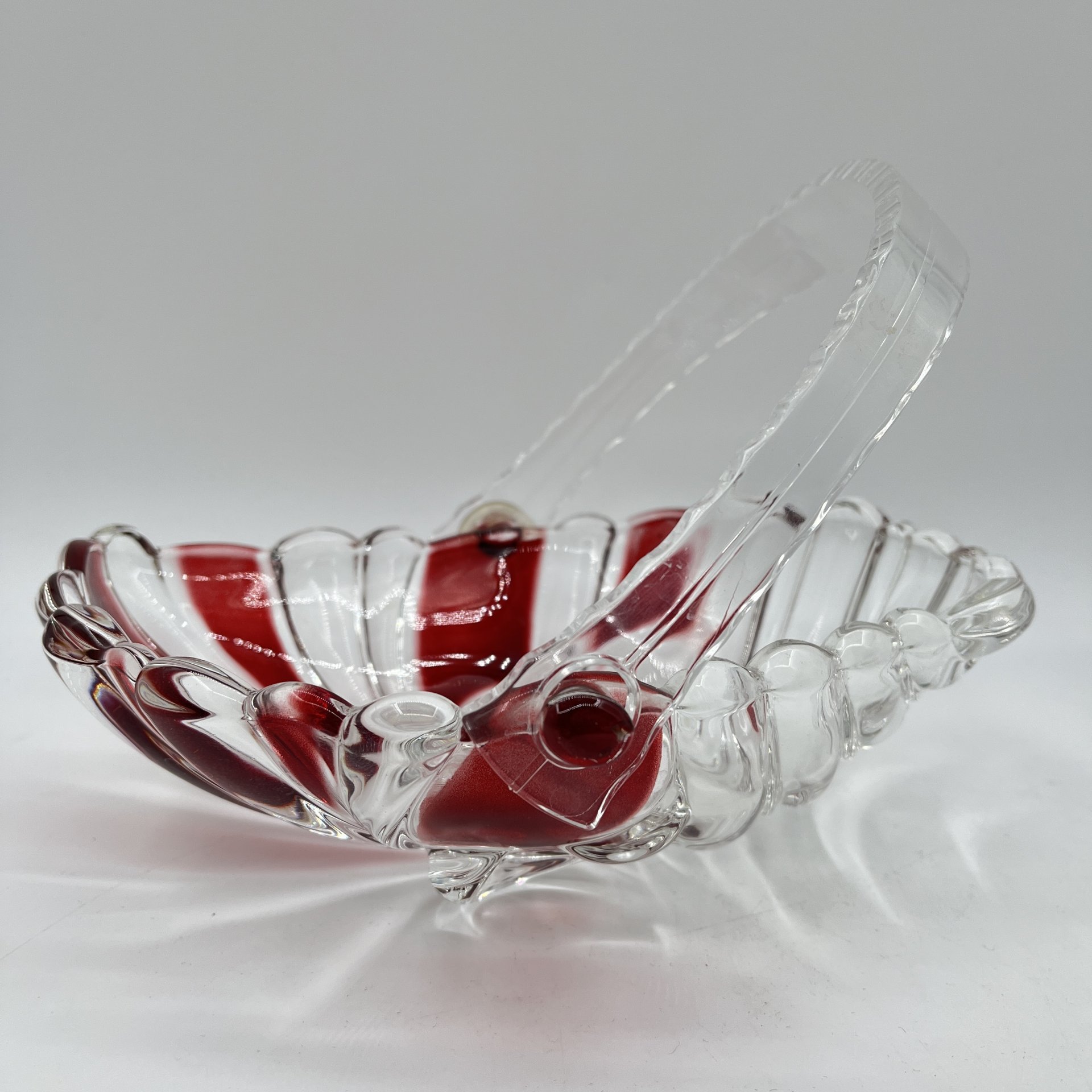 Ваза для конфет в виде листа, с ручкой, Walther Glas