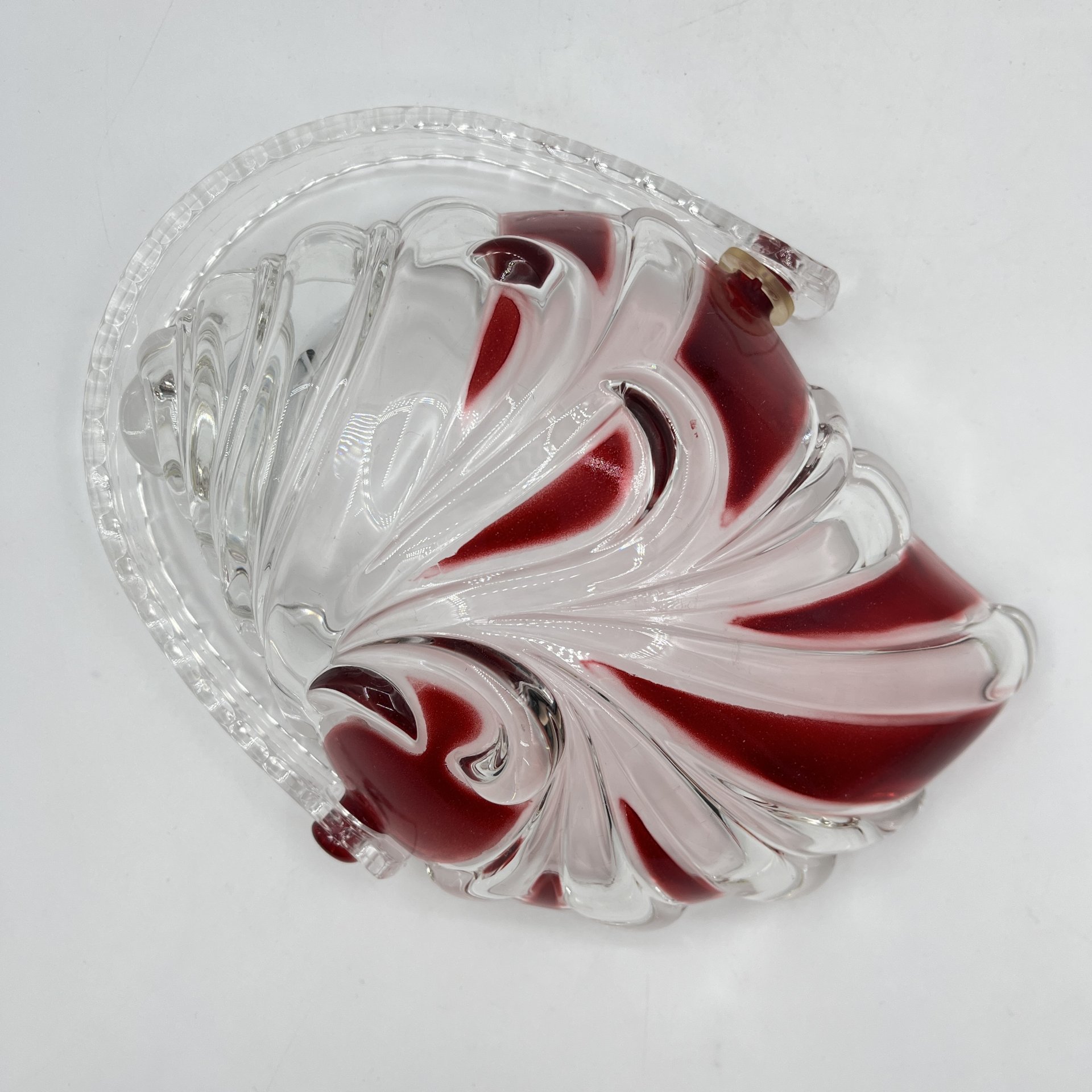 Ваза для конфет в виде листа, с ручкой, Walther Glas