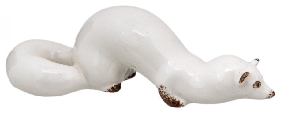 Статуэтка "Ласка", фарфор, Полонский фарфоровый завод, СССР, 1973-1991 гг.