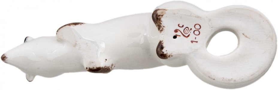 Статуэтка "Ласка", фарфор, Полонский фарфоровый завод, СССР, 1973-1991 гг.