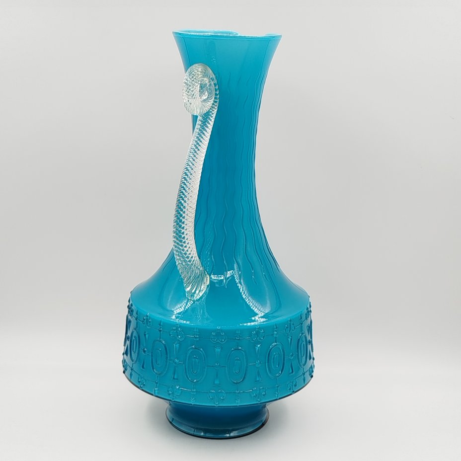Кувшин голубого оттенка, Empoli Glass Opaline