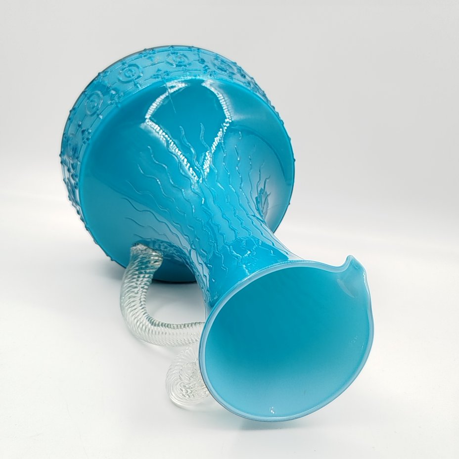 Кувшин голубого оттенка, Empoli Glass Opaline