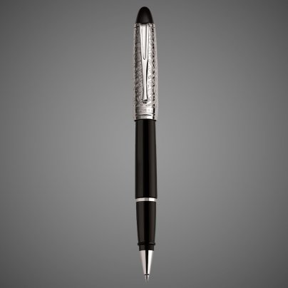Ручка-роллер Aurora Ipsilon Italy 150 Special Edition Black Resin CT, в подарочной коробке, Лаки и смолы: смола, хром