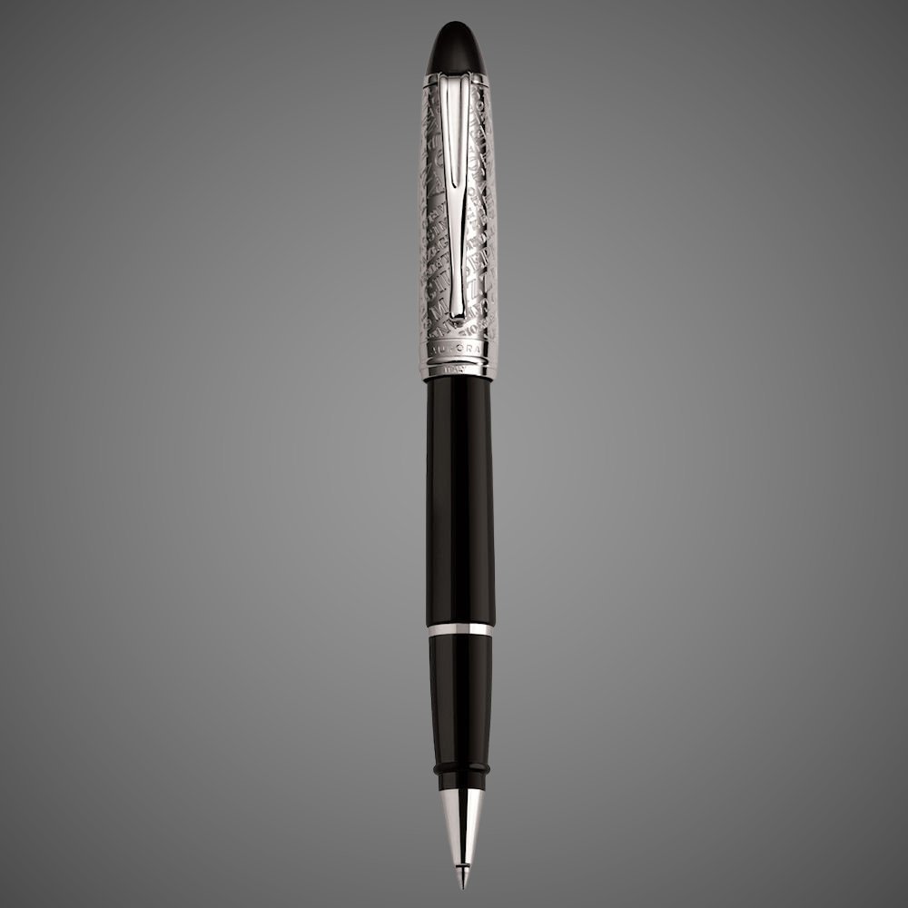 Ручка-роллер Aurora Ipsilon Italy 150 Special Edition Black Resin CT, в подарочной коробке, Лаки и смолы: смола, хром